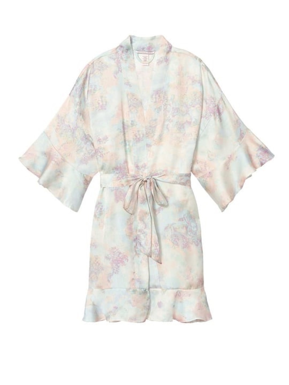 Victoria's Secret Kimono Robe Satin Belted Sleeve Lightweight Size XS/S - Picture 3 of 14